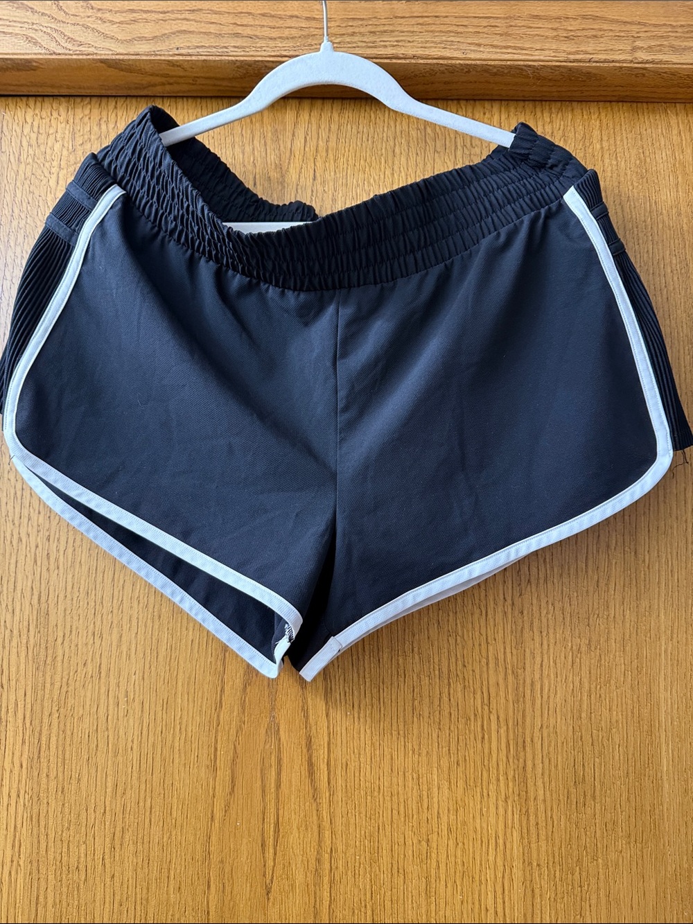 all in motion Black Athletic Shorts with White Trim